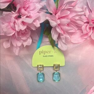Piper K Dazzling Yellow and Blue Earrings